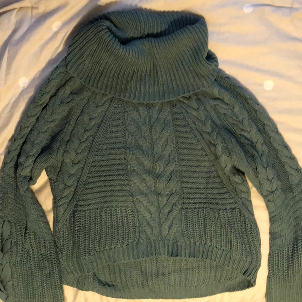 Bell sleeve knit sweater